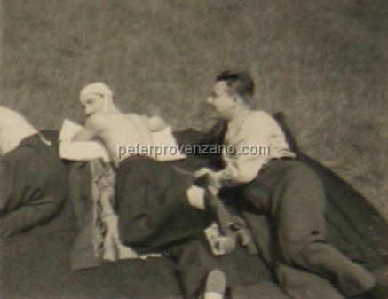 Peter Provenzano Photo Album Image_copy_092.jpg - Getting some sun and rest.  RAF Station Martlesham Heath, June 1941.